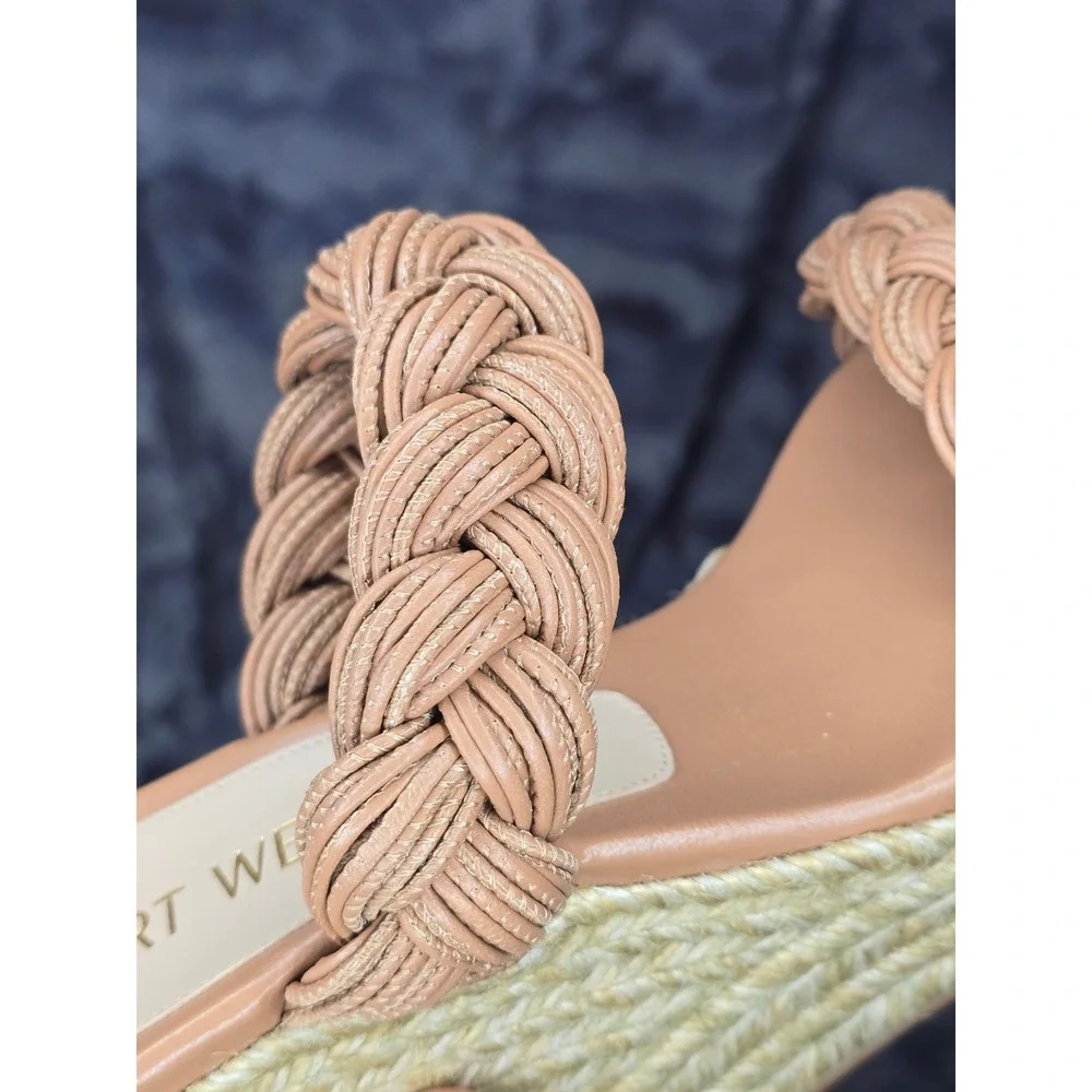 NWB‎ Stuart Weitzman Braida Espadrille  Wedge Sandal size 9.5 - Picture 8 of 9